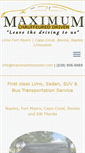 Mobile Screenshot of maximumlimousine.com